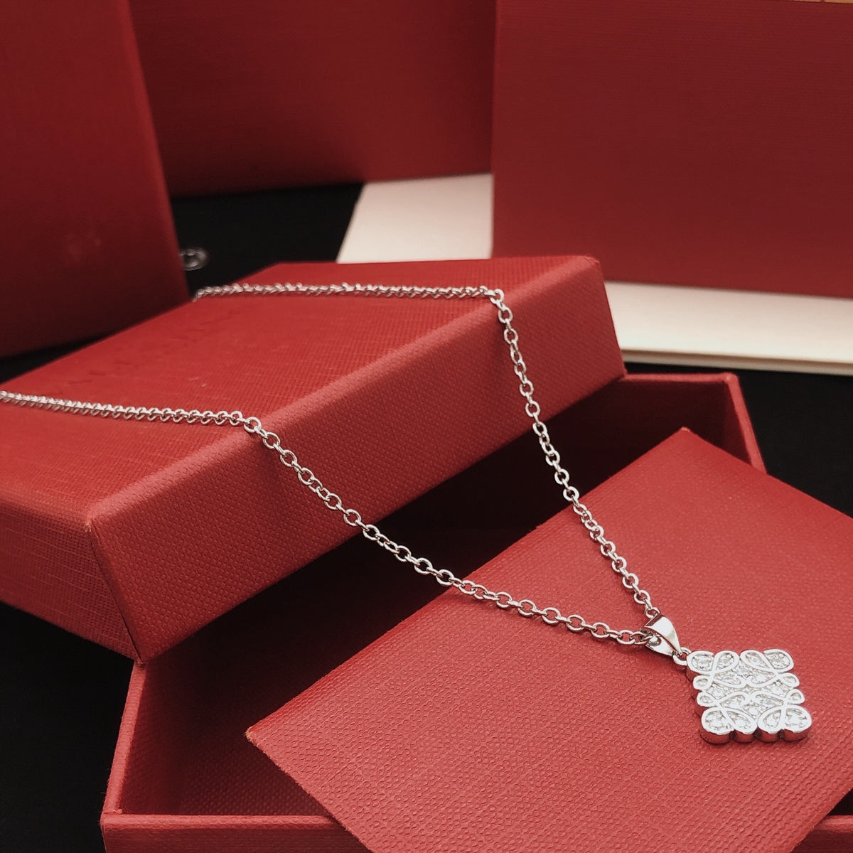 Loewe Diamond Anagram Pendant Necklace - product image 11