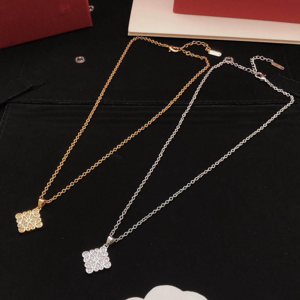 Loewe Diamond Anagram Pendant Necklace - product image 5