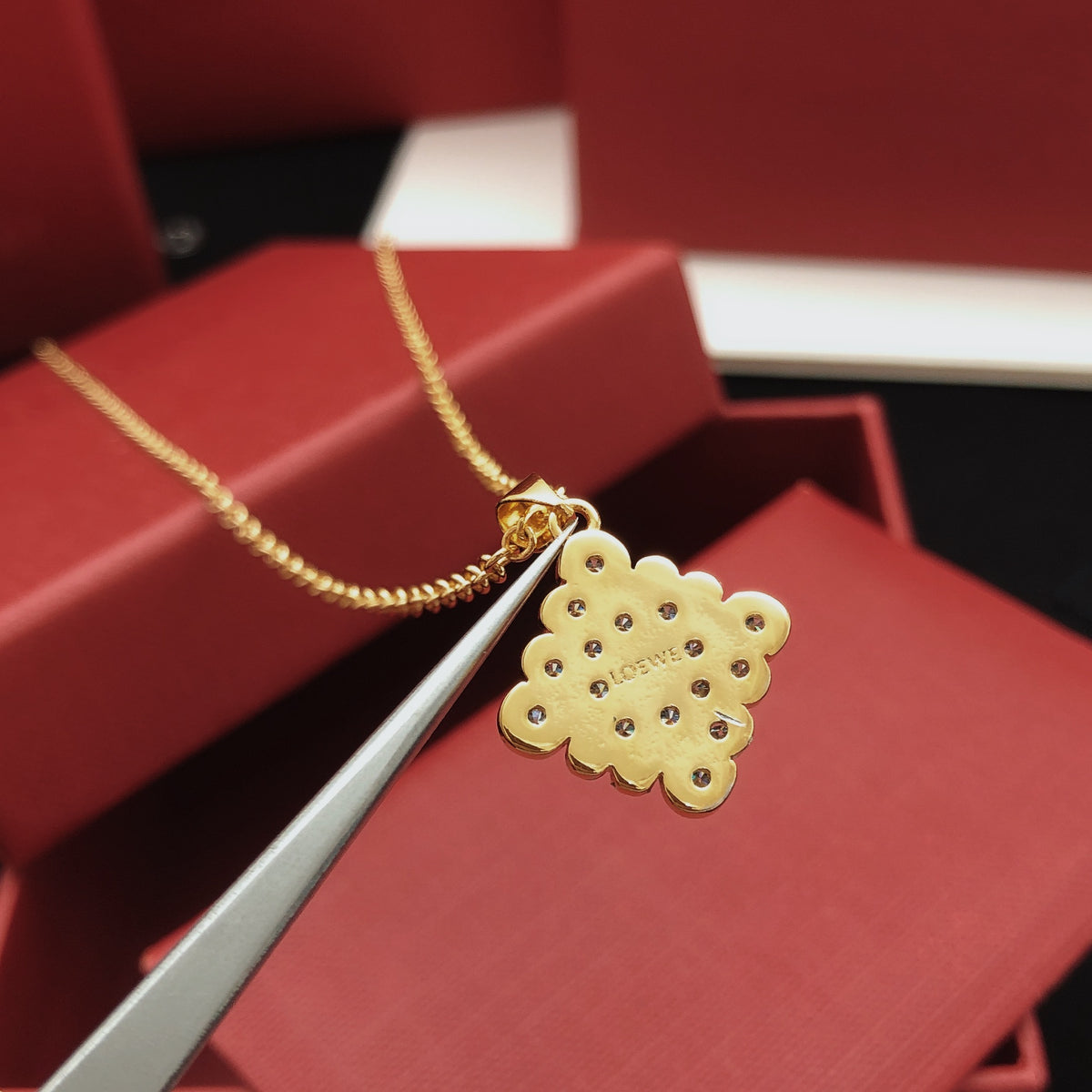 Loewe Diamond Anagram Pendant Necklace - product image 3