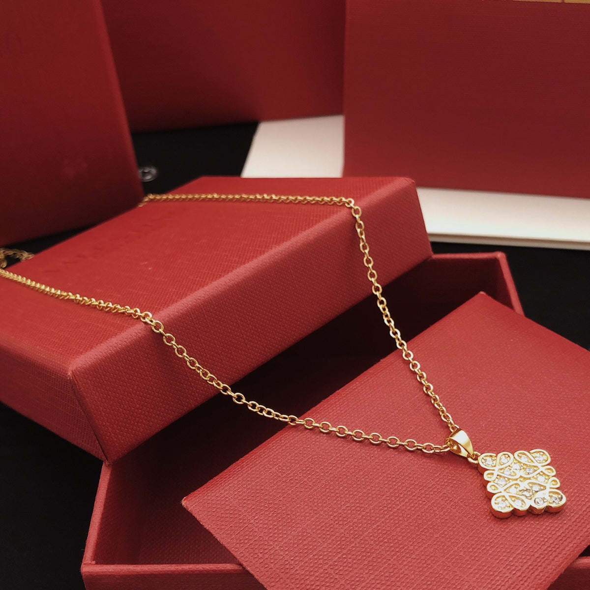 Loewe Diamond Anagram Pendant Necklace - product image 2