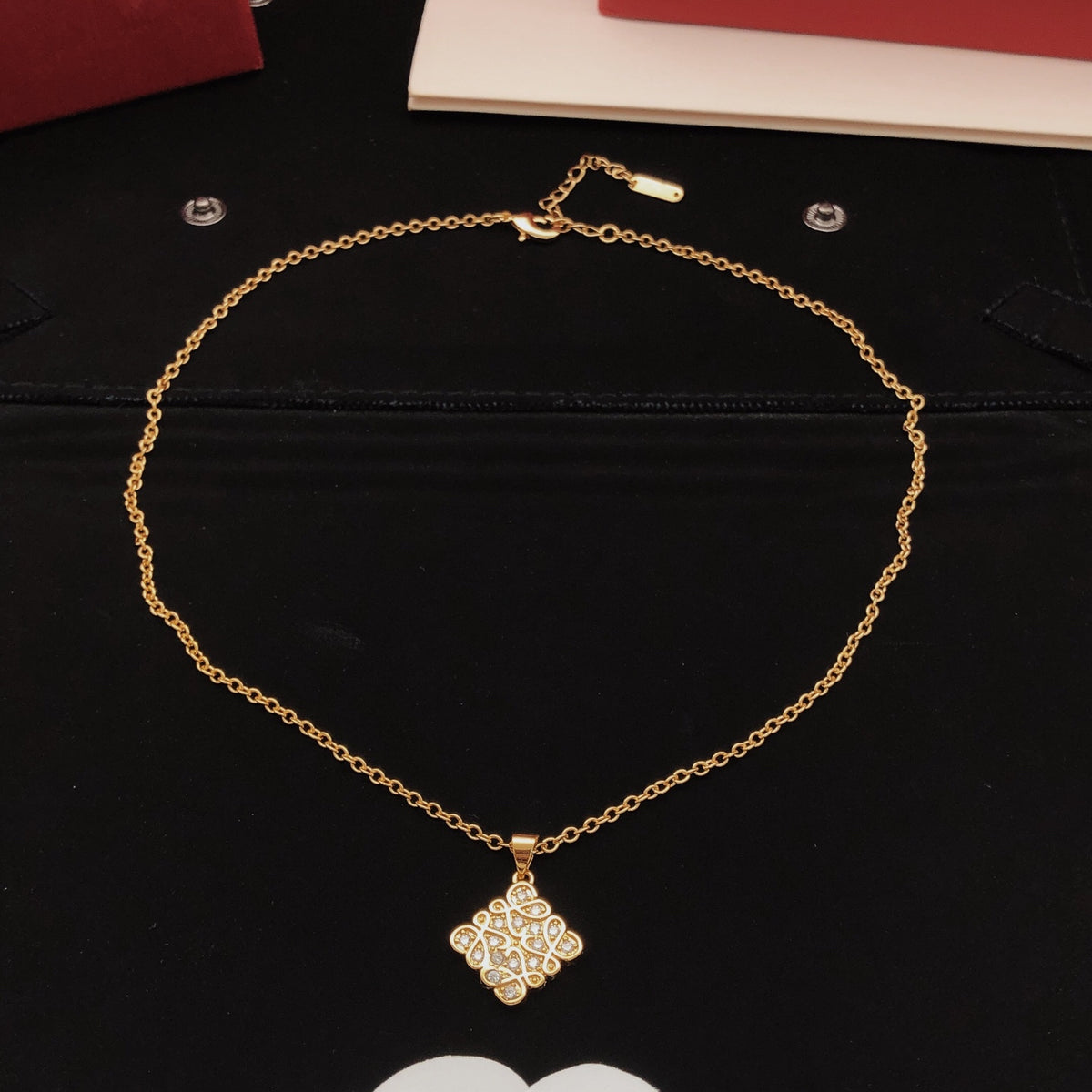 Loewe Diamond Anagram Pendant Necklace - product image 6