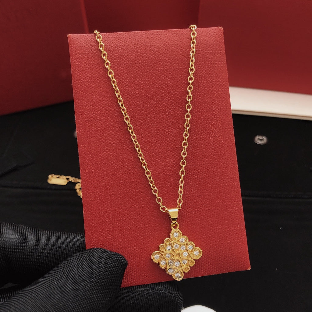 Loewe Diamond Anagram Pendant Necklace - product image 1