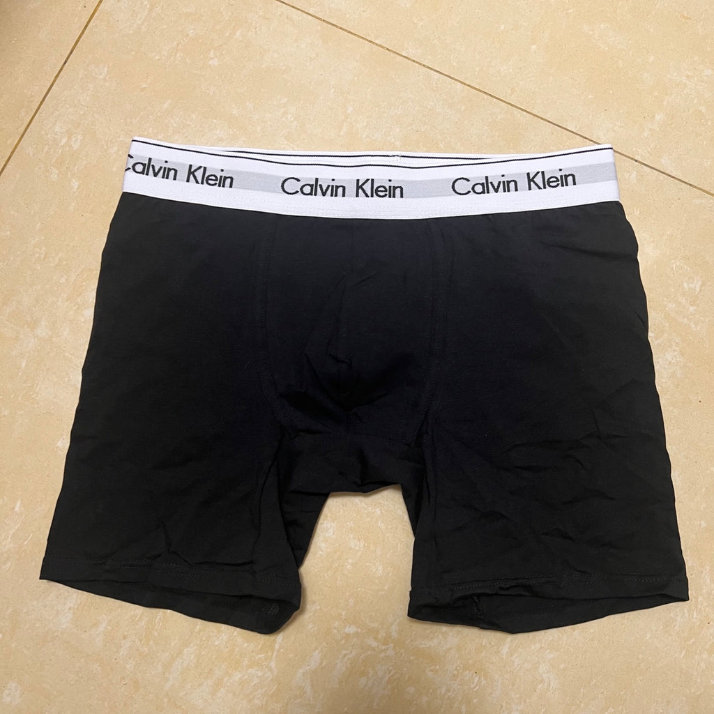 Calvin Klein White Logo Band Long Boxer Briefs - 3-Piece Box - image 1