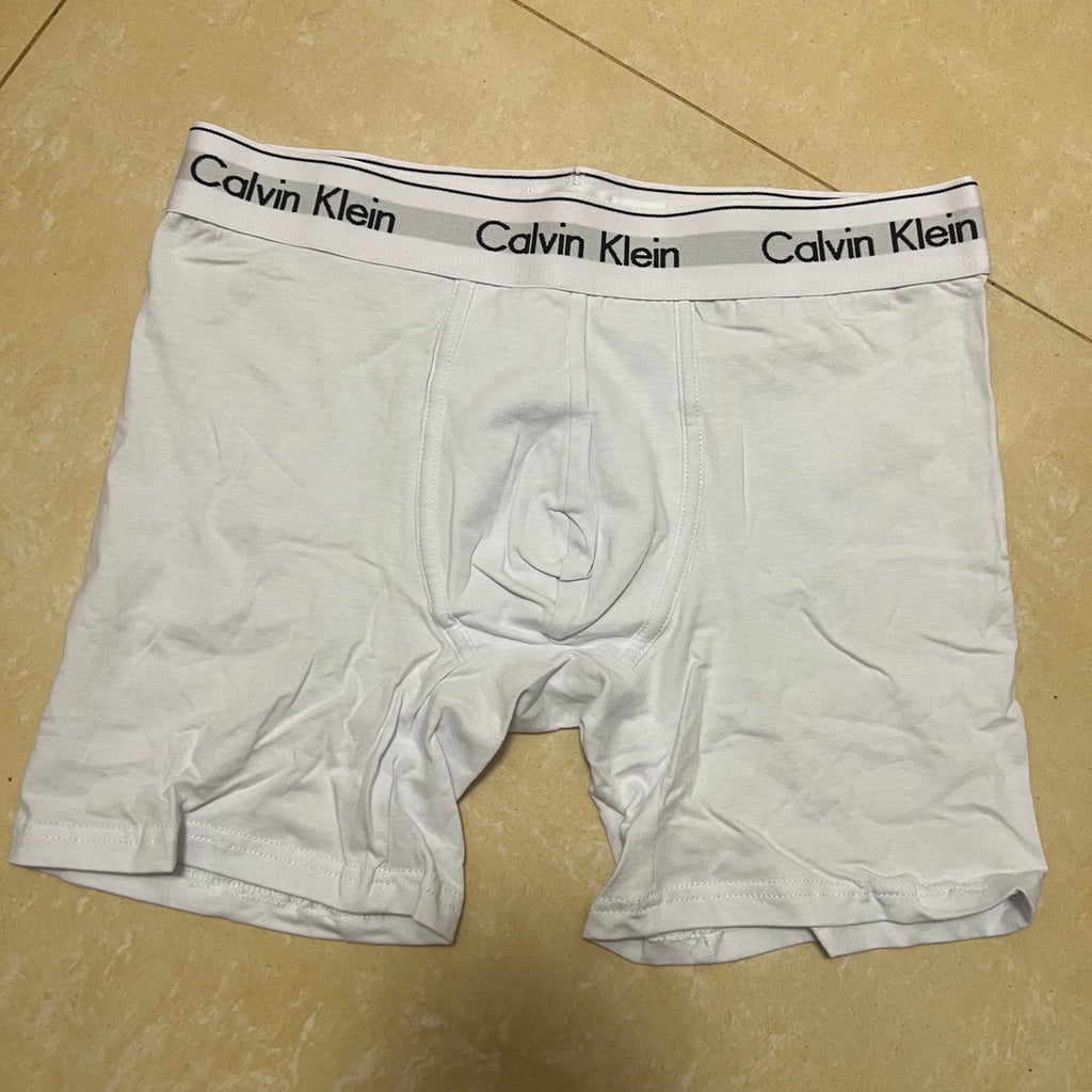 Calvin Klein White Logo Band Long Boxer Briefs - 3-Piece Box - image 2