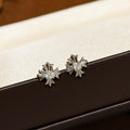 Chrome Hearts Cross Flower Silver-Tone Stud Earrings - album image 1