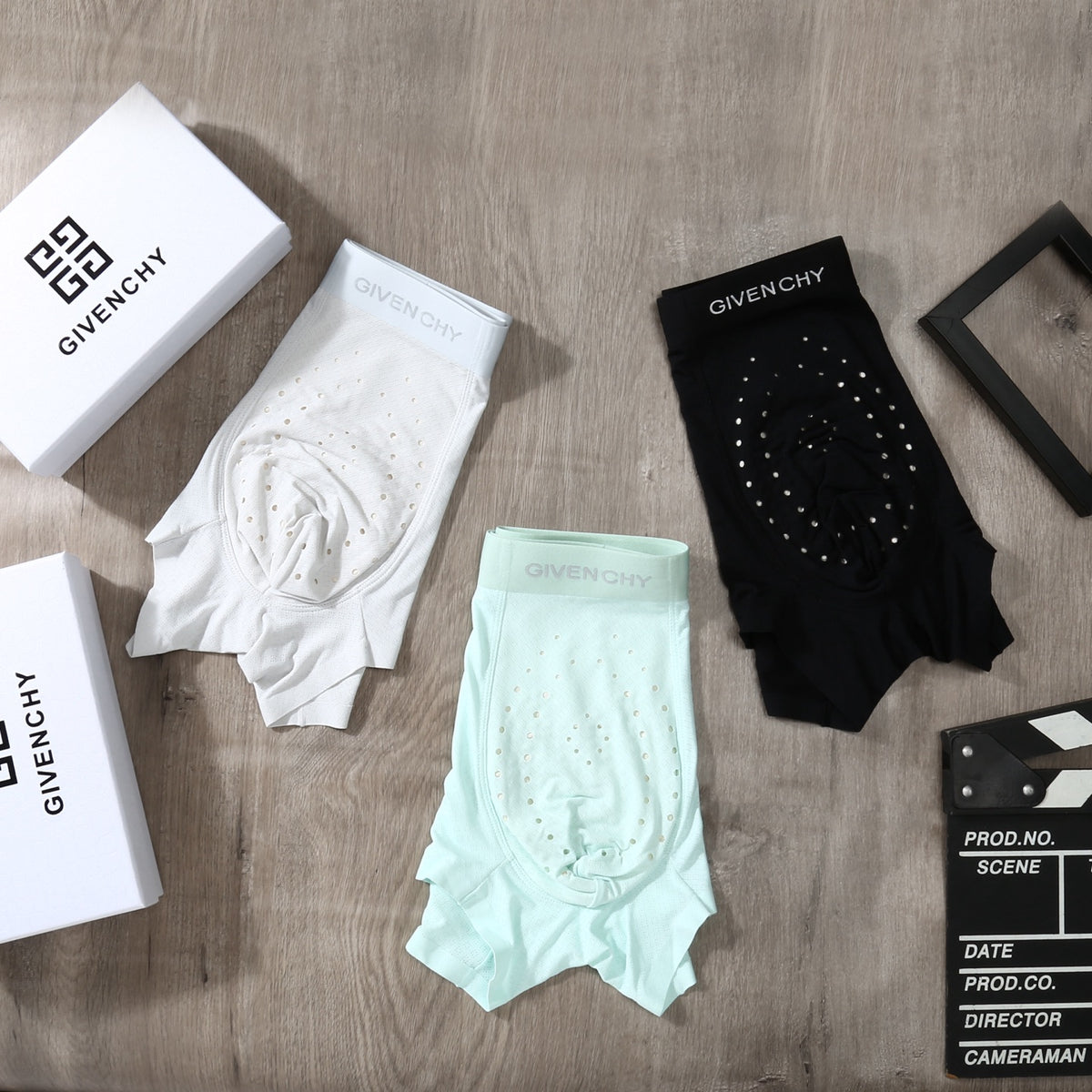 Givenchy dotted front minimal waist boxer briefs - view 6