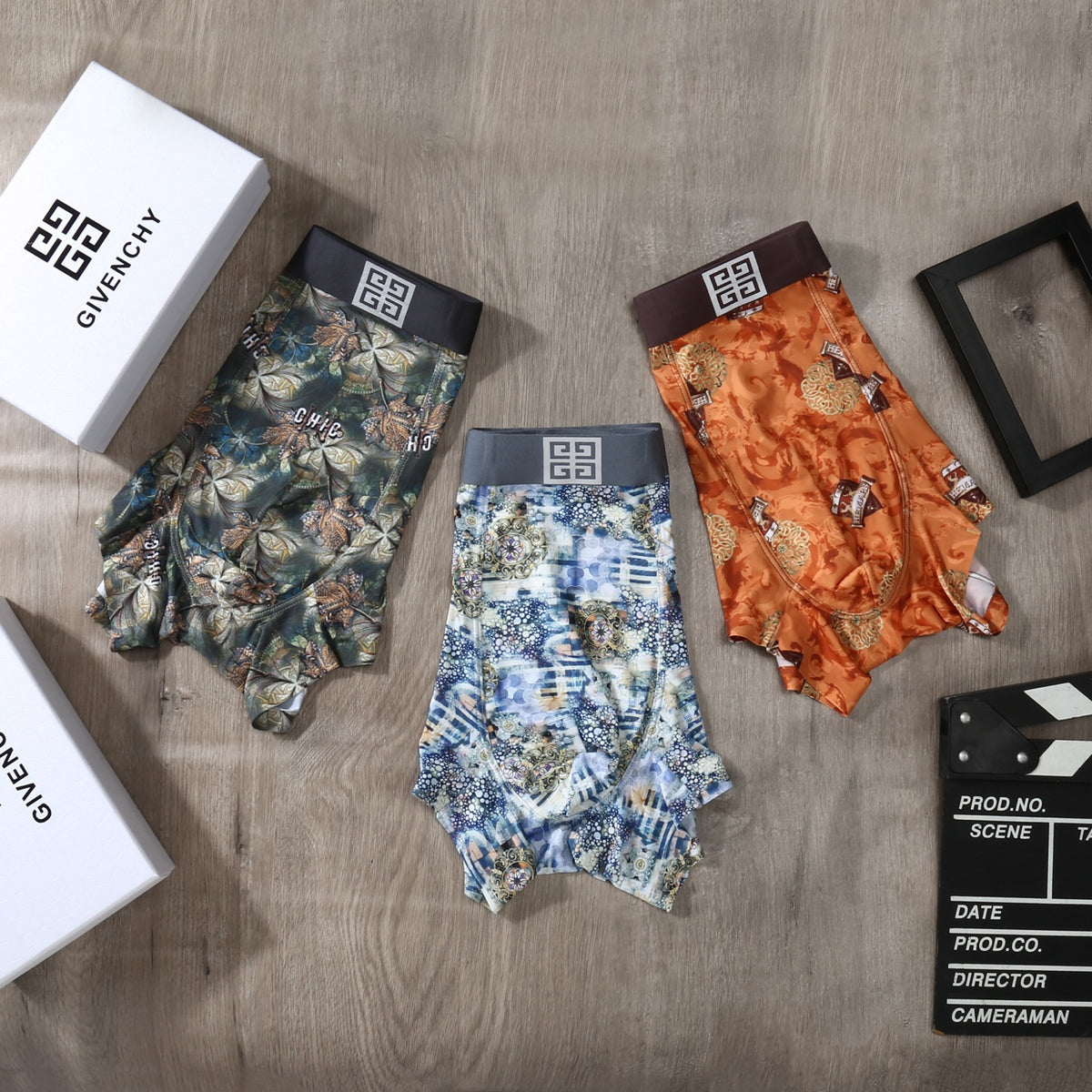 Givenchy botanical print emblem waist boxer briefs - view 6