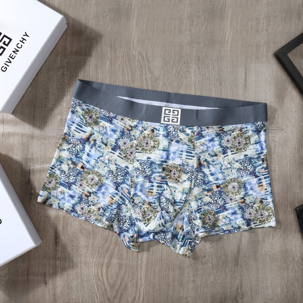 Givenchy botanical print emblem waist boxer briefs - view 7
