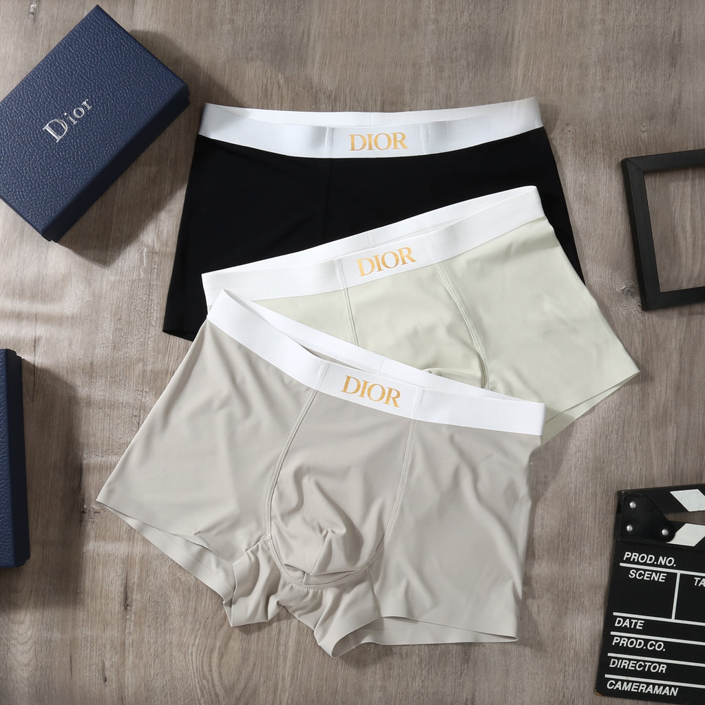 Dior white lettered waist boxer briefs - view 4