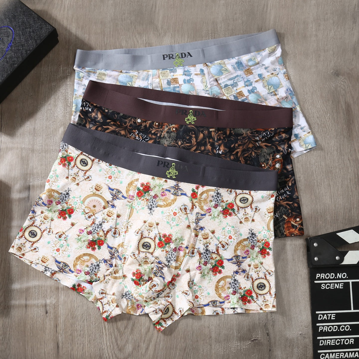 Prada multicolor graphic print boxer briefs - view 4
