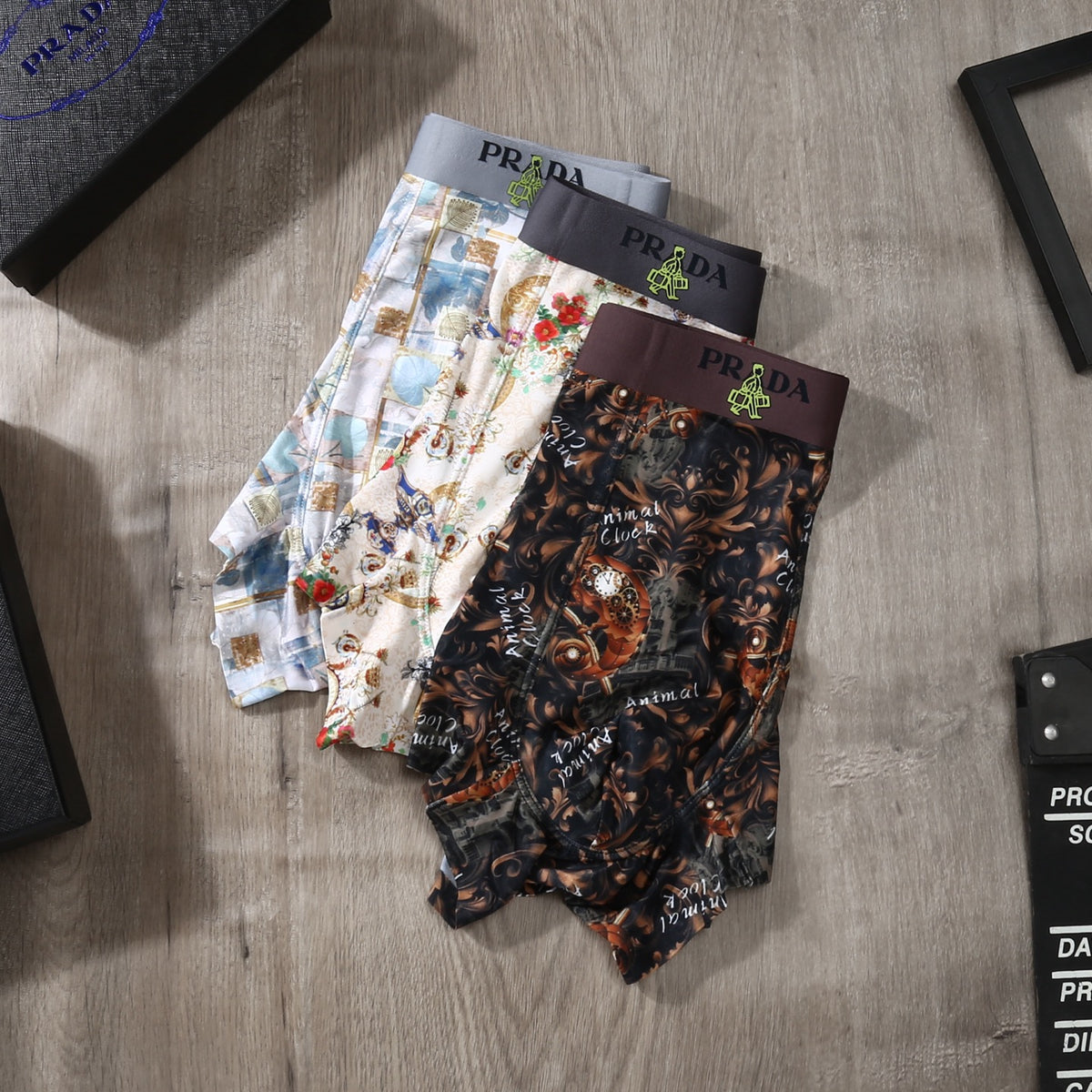 Prada multicolor graphic print boxer briefs - view 5