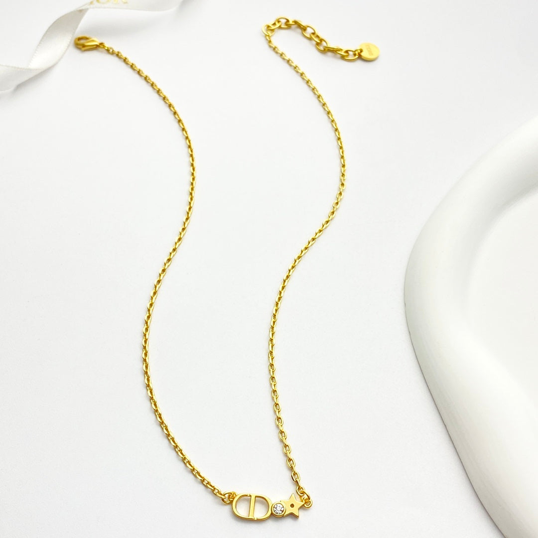 Dior Petite Gold-Tone Letter Bar Necklace - product image 6