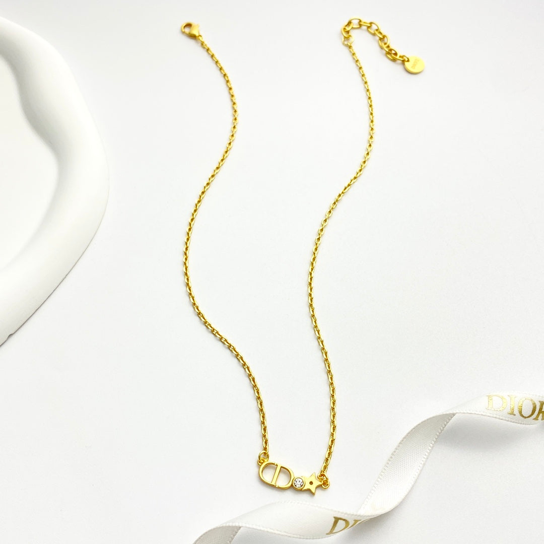Dior Petite Gold-Tone Letter Bar Necklace - product image 8
