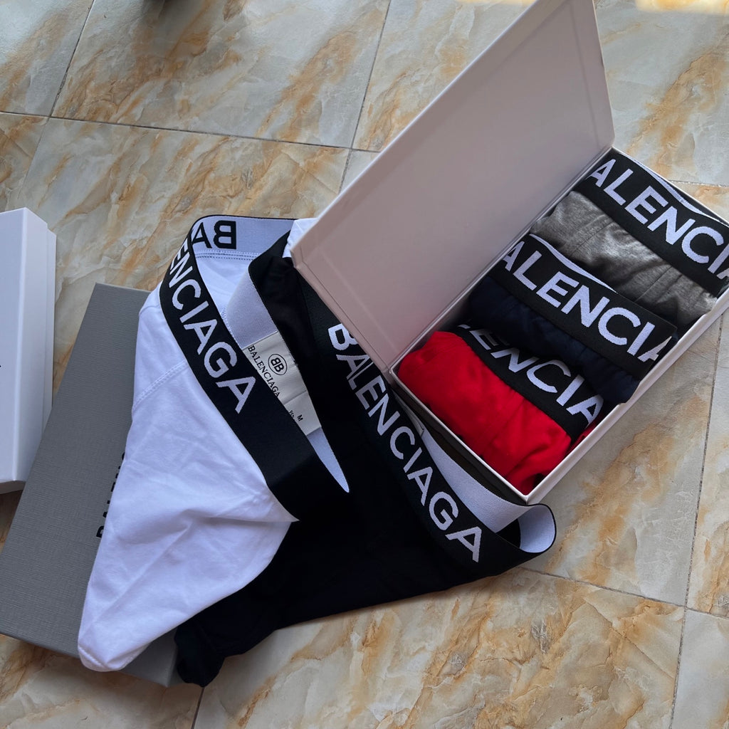 Balenciaga wide lettered long leg boxer briefs - view 9