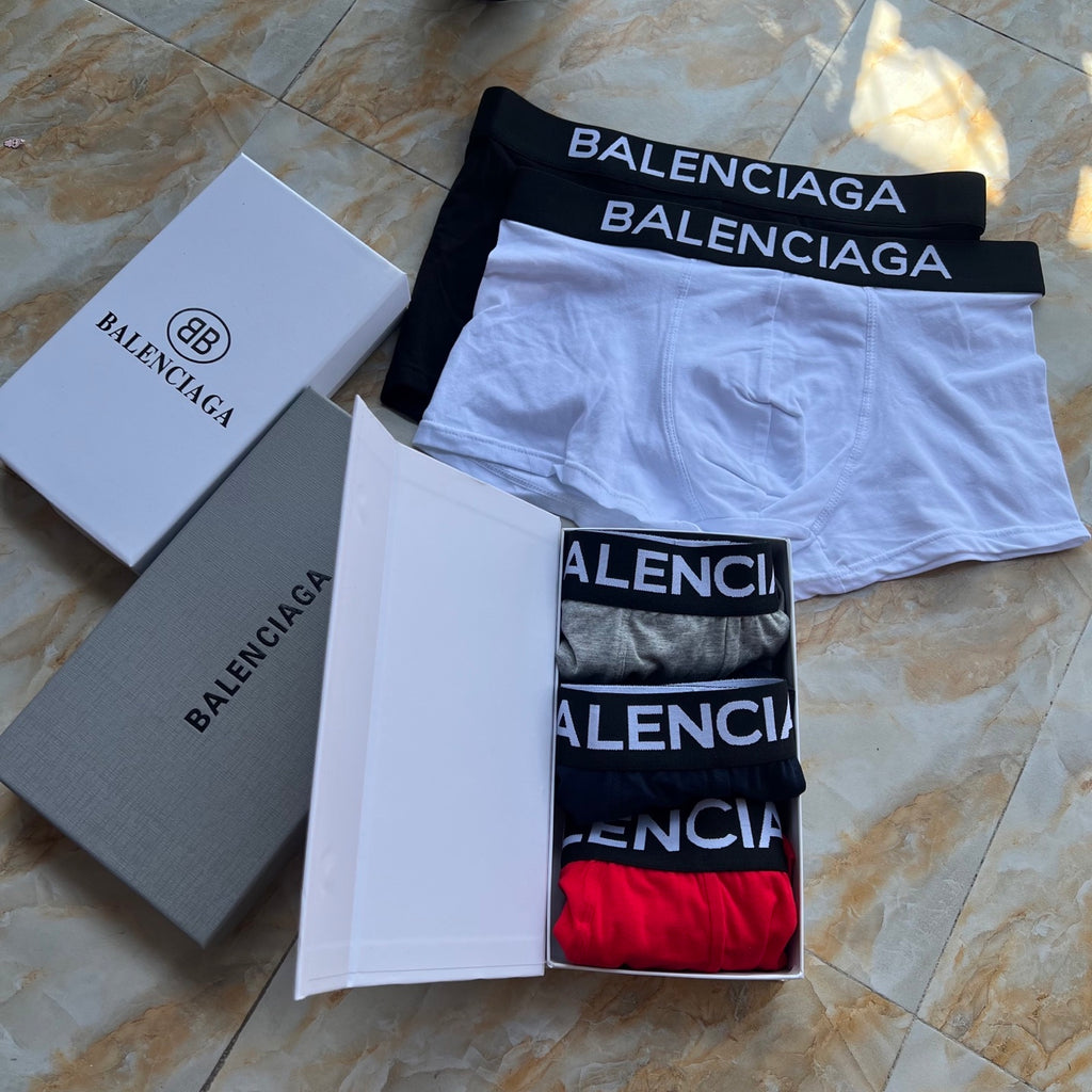 Balenciaga wide lettered long leg boxer briefs - view 7