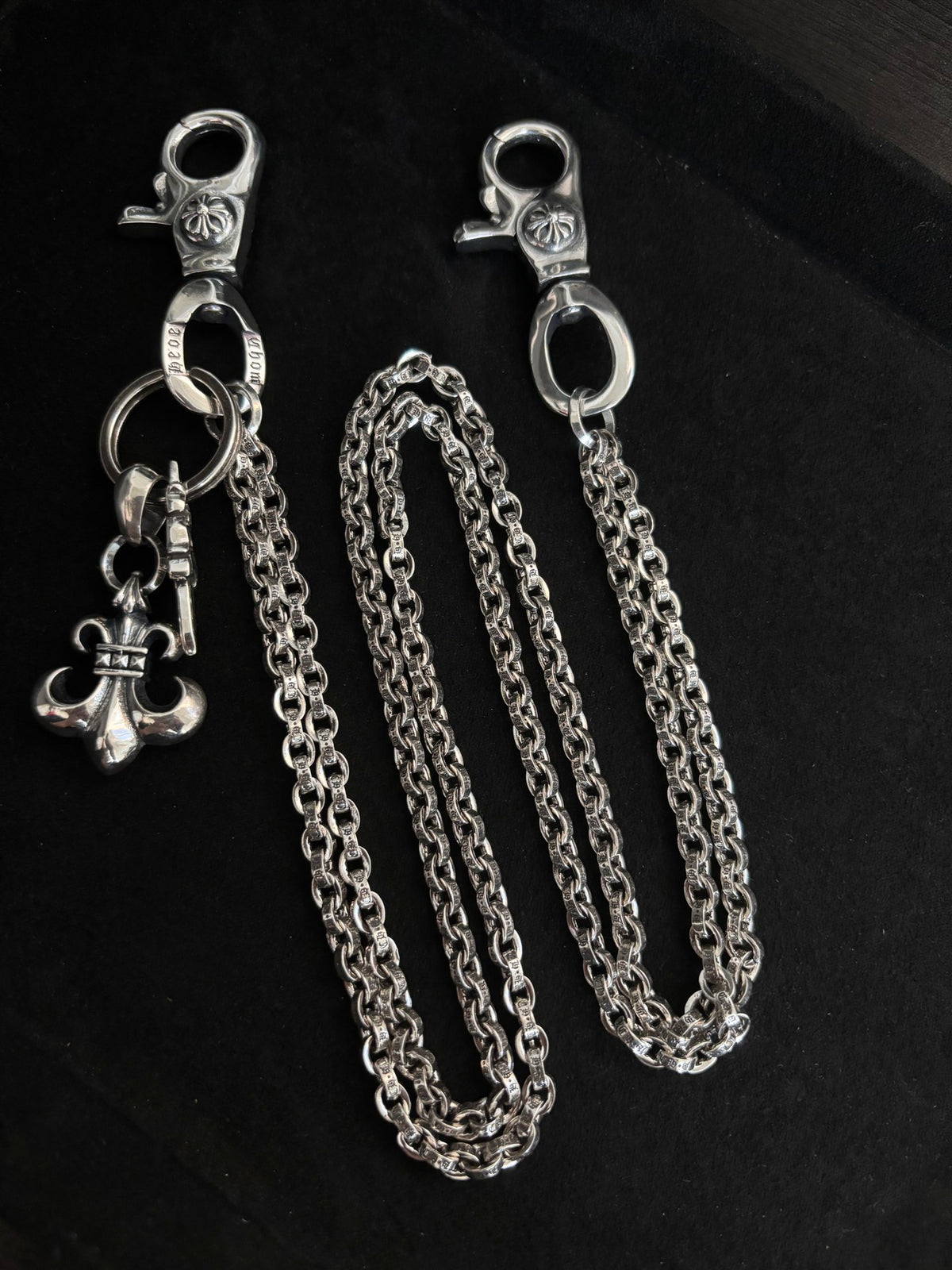 Chrome Hearts Lettered Double Clip Wallet Chain - album image 3