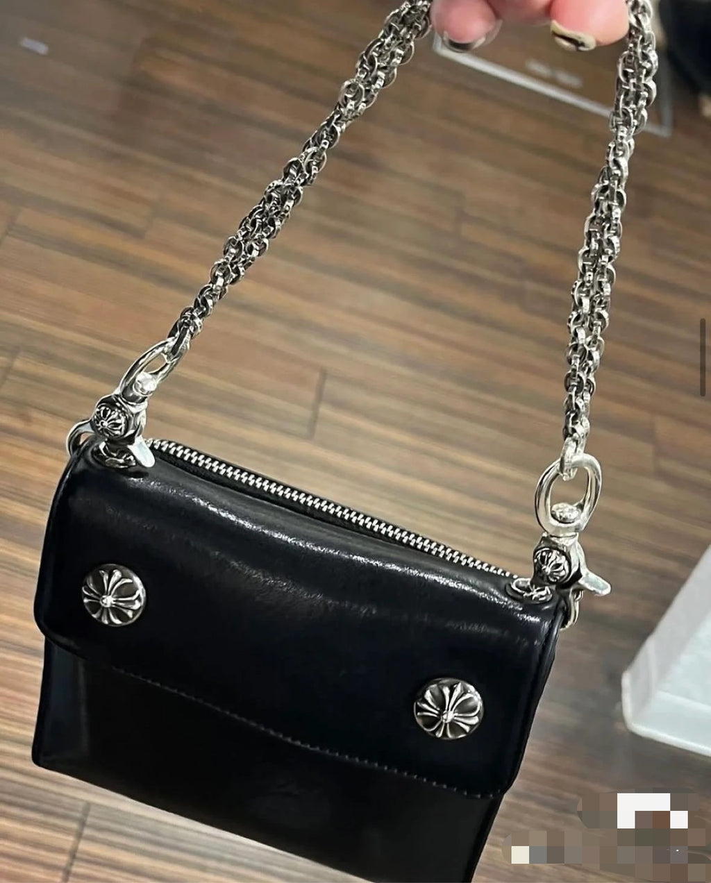 Chrome Hearts Lettered Double Clip Wallet Chain - album image 5