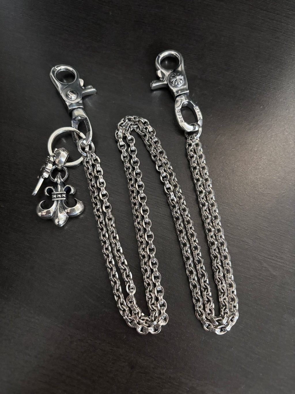Chrome Hearts Lettered Double Clip Wallet Chain - album image 4
