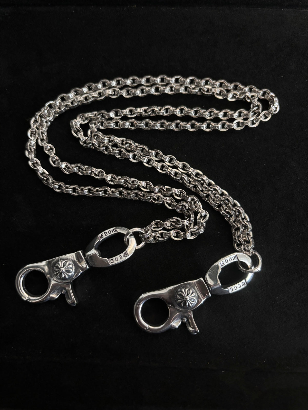Chrome Hearts Lettered Double Clip Wallet Chain - album image 7