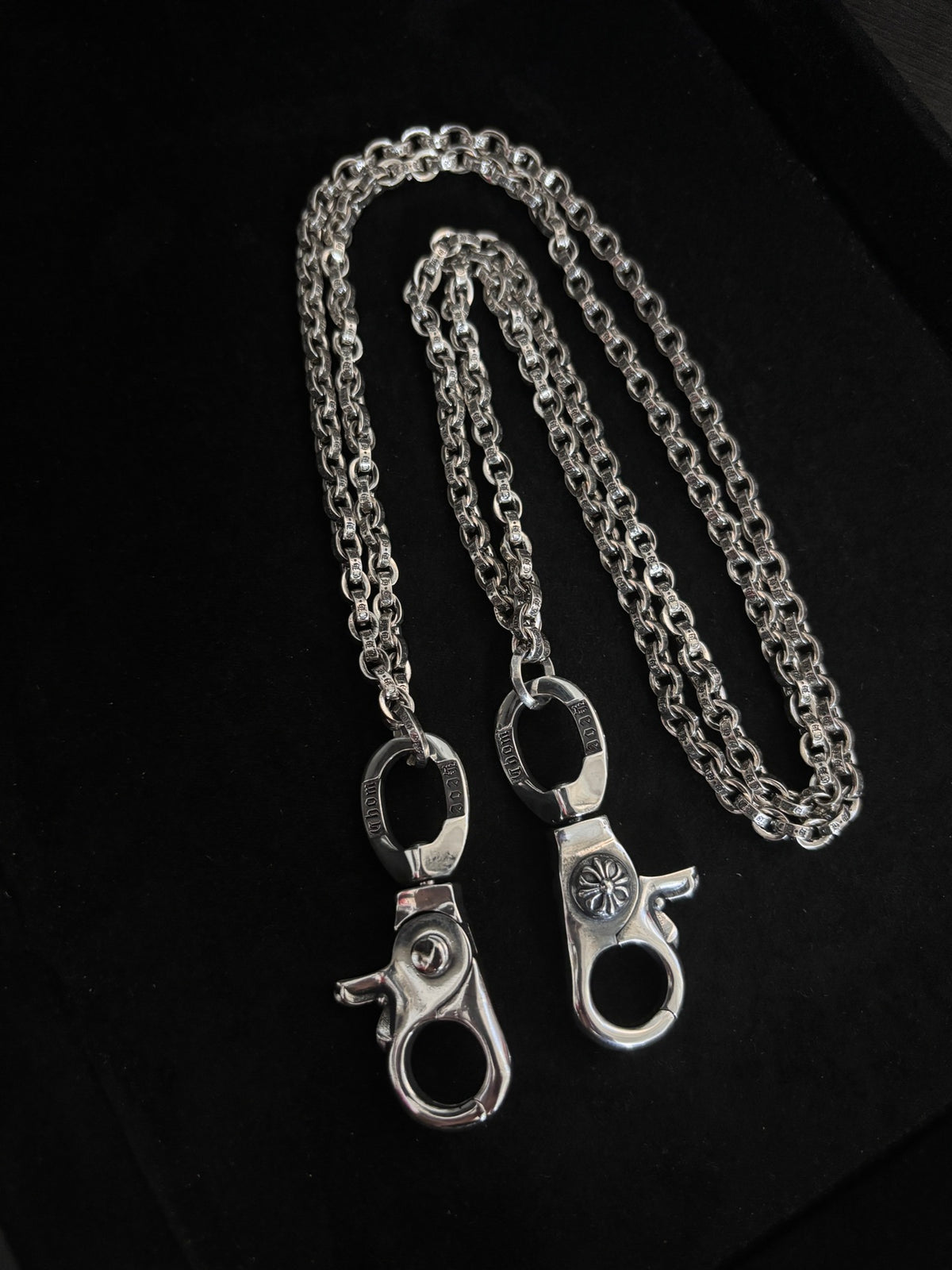 Chrome Hearts Lettered Double Clip Wallet Chain - album image 6