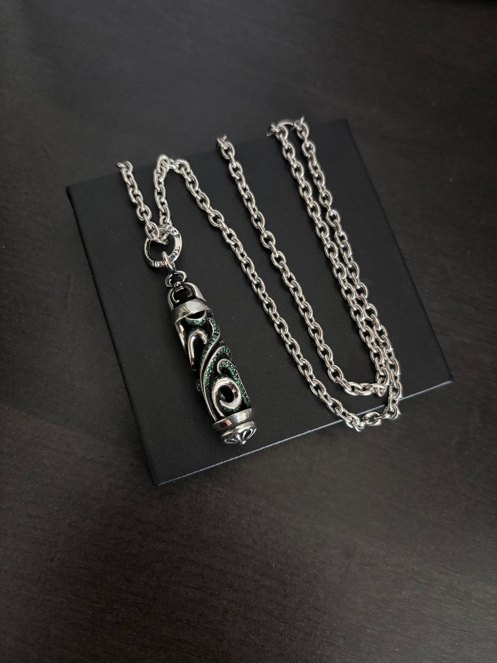 Chrome Hearts Green Accent Vine Pendant Necklace - album image 4