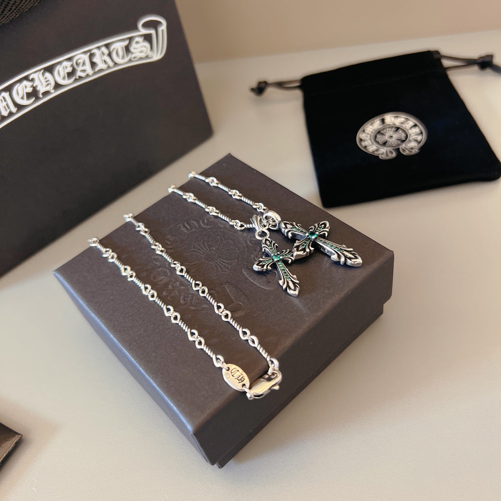Chrome Hearts Fine Linked Cross Pendant Necklace - album image 8