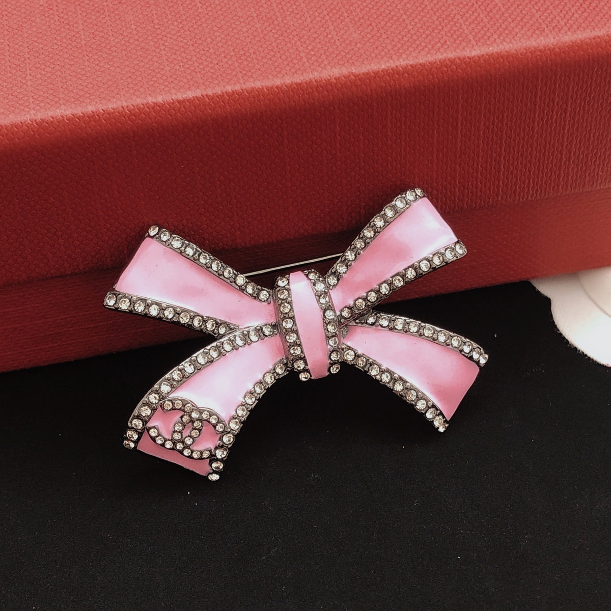 Chanel Bow Butterfly Pink Brooch - album image 6