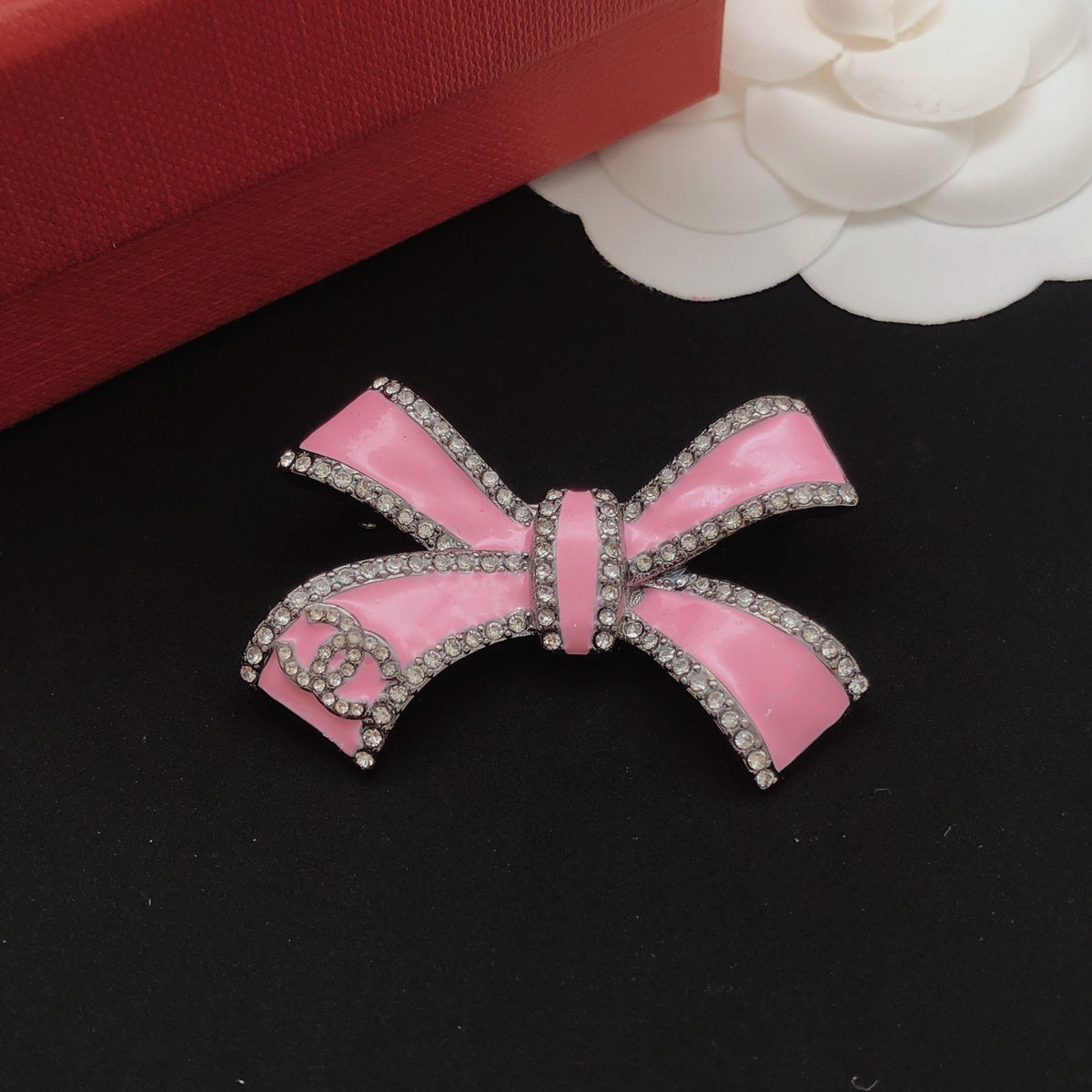 Chanel Bow Butterfly Pink Brooch - album image 7