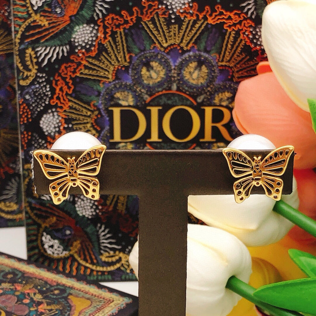 Dior Butterfly Tribales Pearl-Look Earrings - product image 7