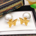 Dior Butterfly Tribales Pearl-Look Earrings - product image 1