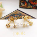 Dior Letter Pearl-Look Chain Earrings - product image 1