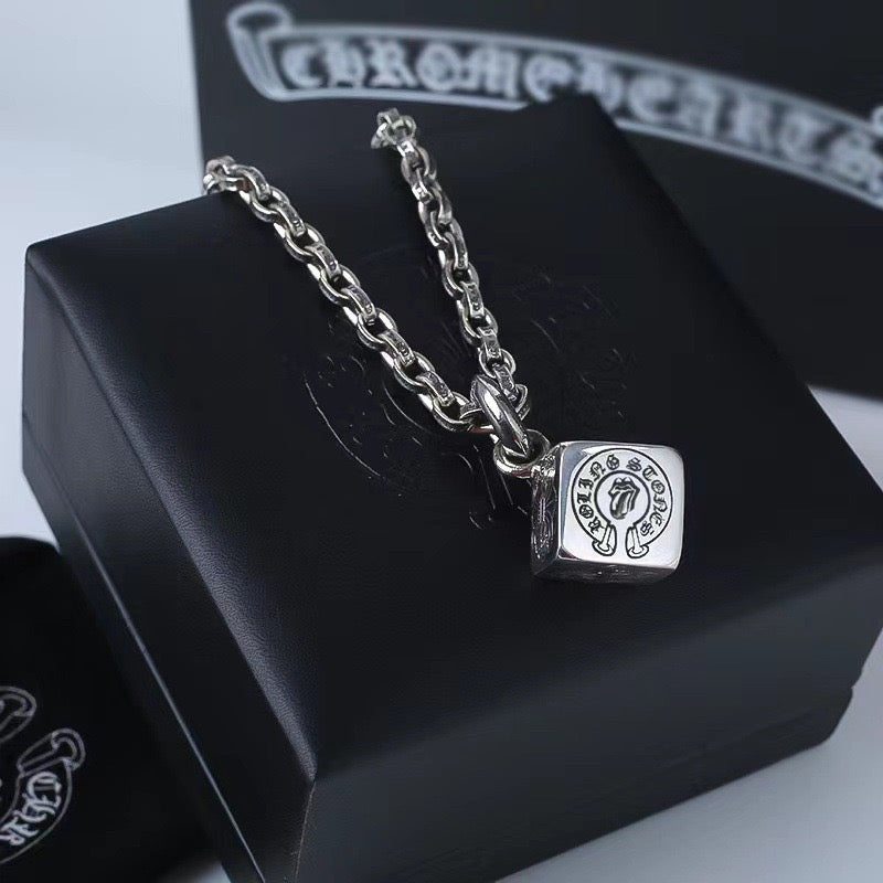 Chrome Hearts Dice Pendant Silver-Tone Necklace - album image 1