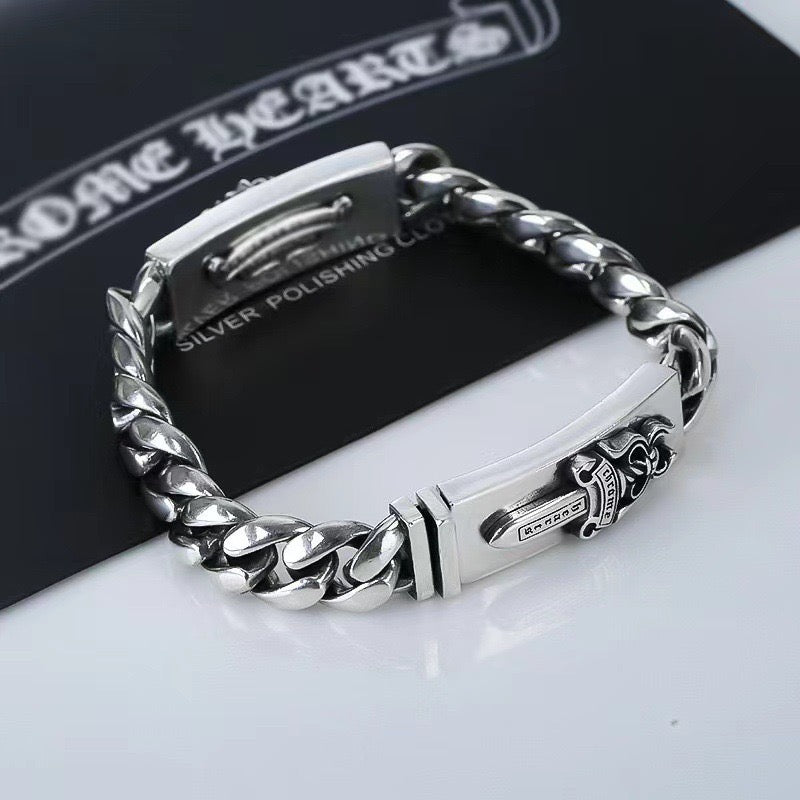 Chrome Hearts Dagger Detail Curb Bracelet - album image 5