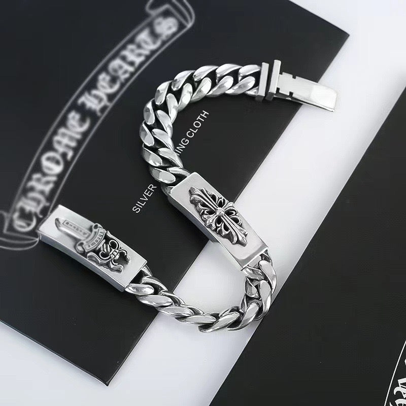 Chrome Hearts Dagger Detail Curb Bracelet - album image 4