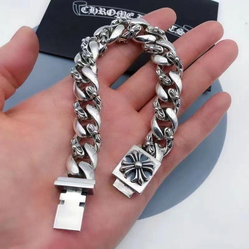 Chrome Hearts Cross Clasp Heavy Chain Bracelet - album image 2