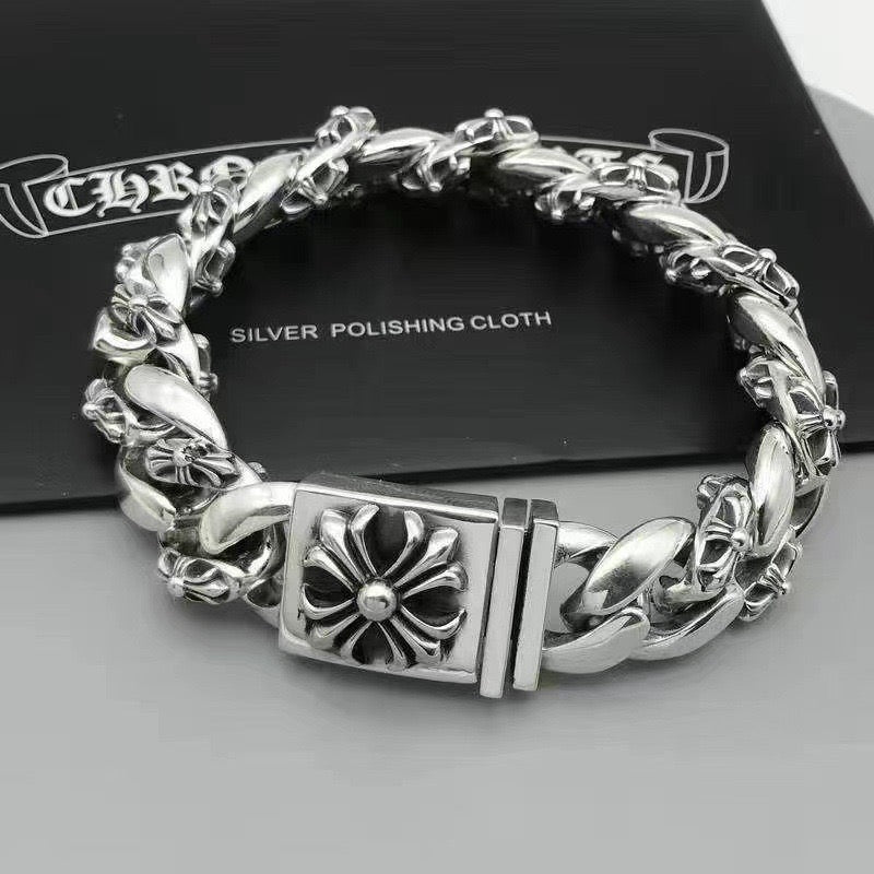 Chrome Hearts Cross Clasp Heavy Chain Bracelet - album image 4