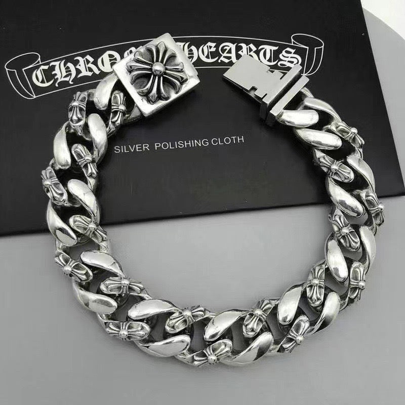 Chrome Hearts Cross Clasp Heavy Chain Bracelet - album image 3