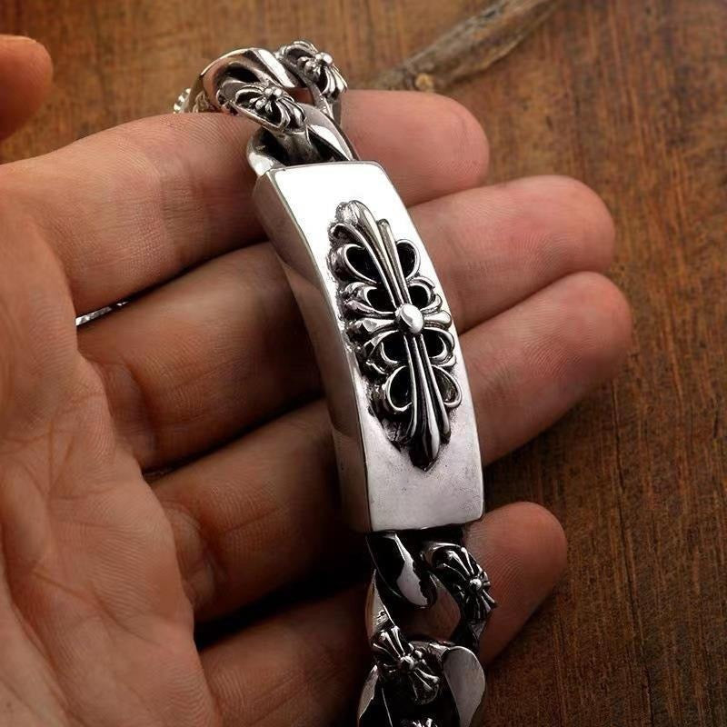 Chrome Hearts Large Cross Plaque Bracelet - album image 2