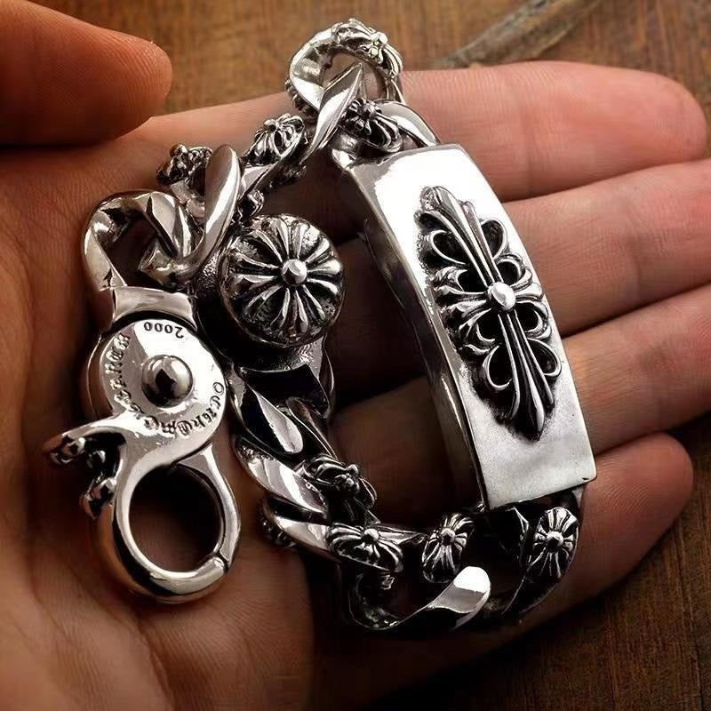 Chrome Hearts Large Cross Plaque Bracelet - album image 3