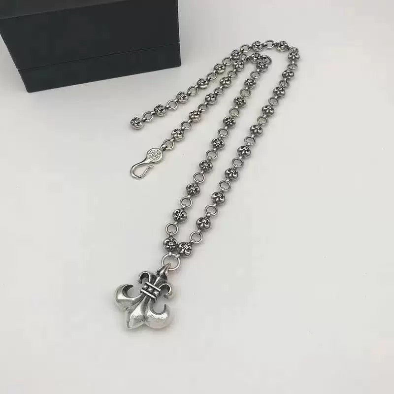 Chrome Hearts Anchor Fleur Pendant Necklace - album image 1