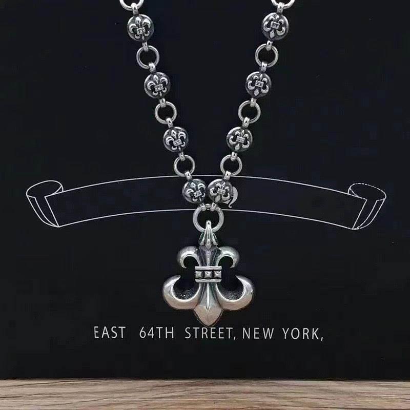 Chrome Hearts Anchor Fleur Pendant Necklace - album image 2