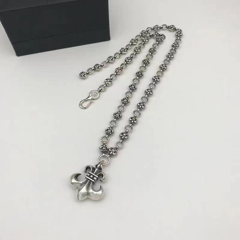 Chrome Hearts Anchor Fleur Pendant Necklace - album image 6