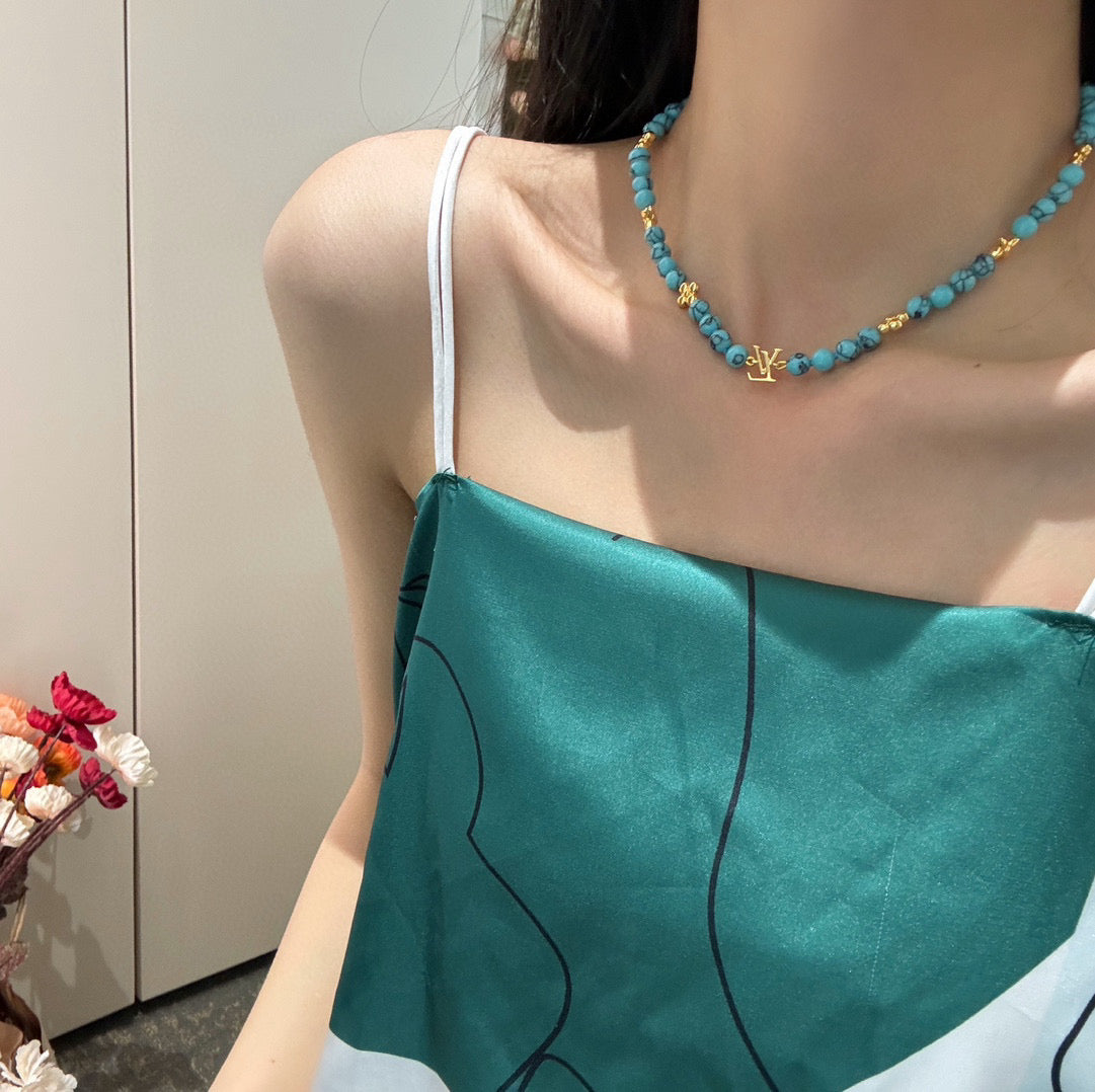 Louis Vuitton Blue Pearl Necklace - album image 7