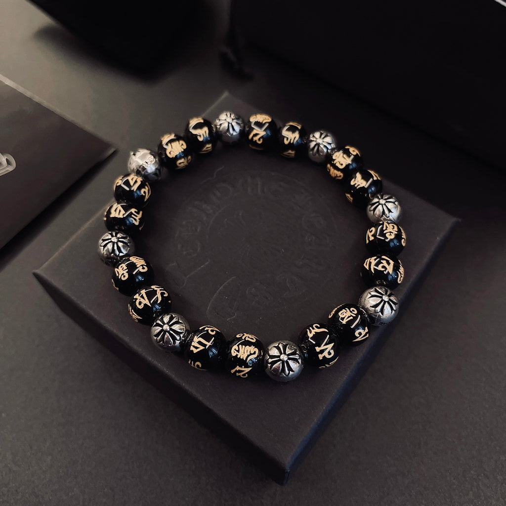 Chrome Hearts Dark Metallic Bead Bracelet - album image 5