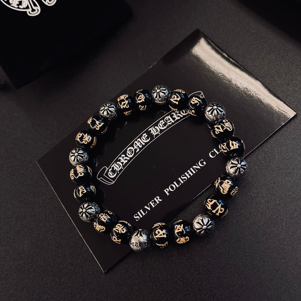 Chrome Hearts Dark Metallic Bead Bracelet - album image 7