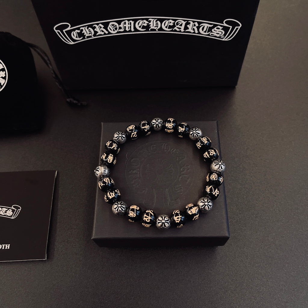 Chrome Hearts Dark Metallic Bead Bracelet - album image 1