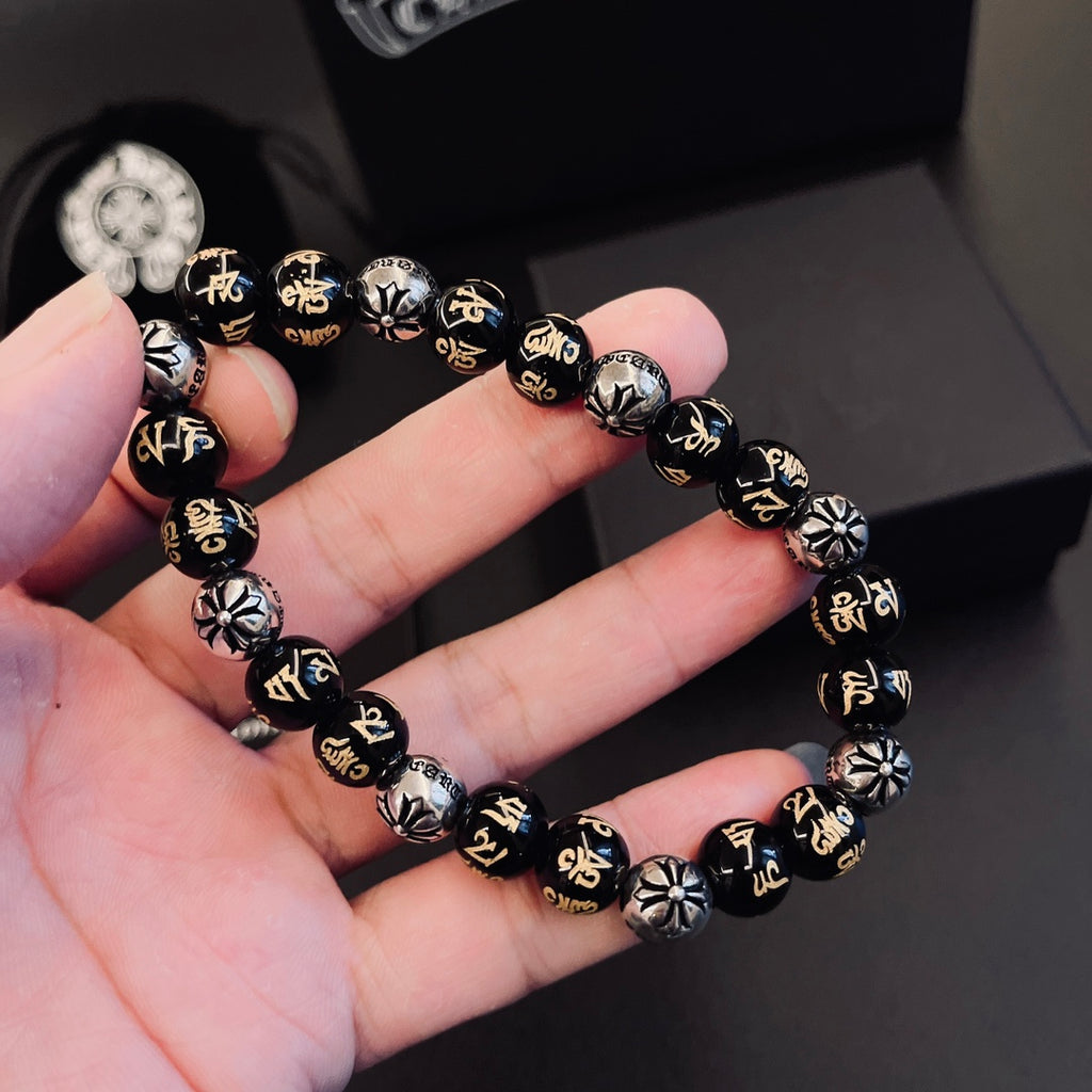 Chrome Hearts Dark Metallic Bead Bracelet - album image 8