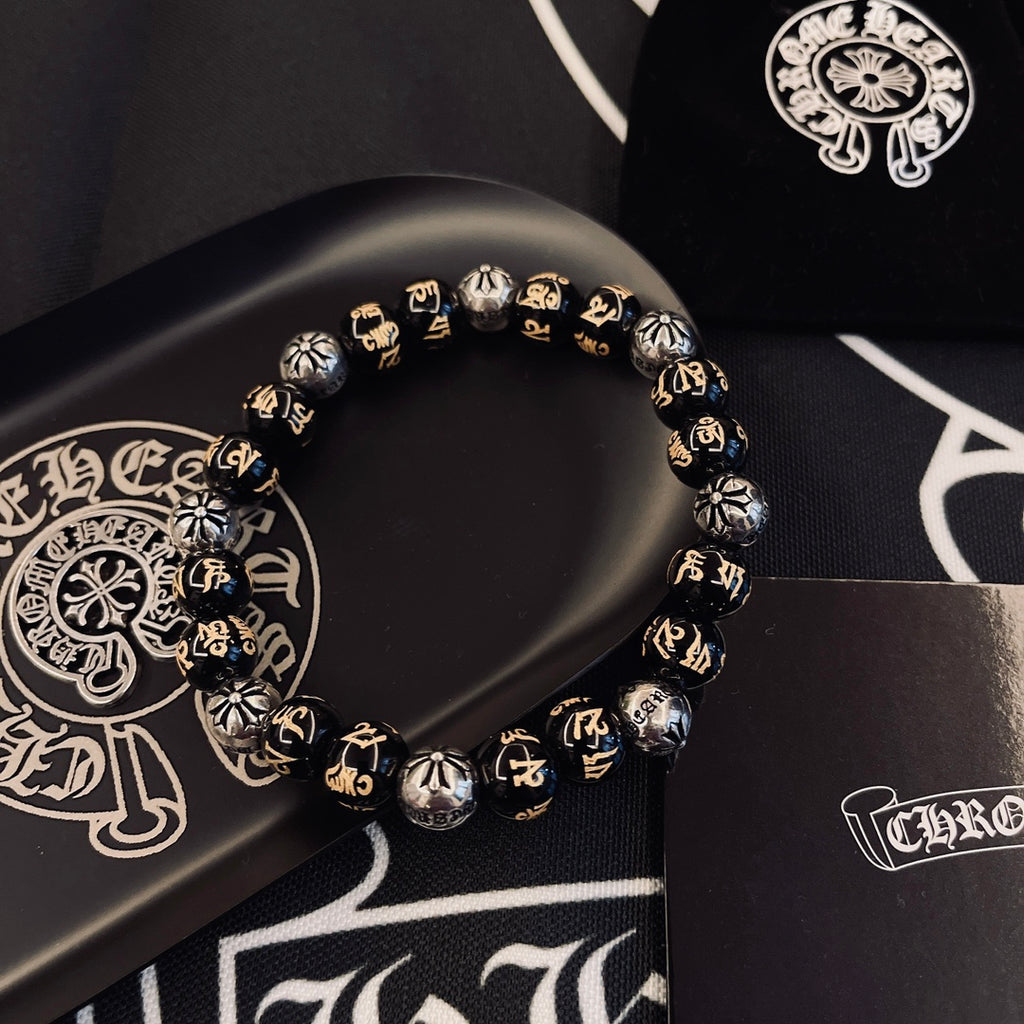 Chrome Hearts Dark Metallic Bead Bracelet - album image 3