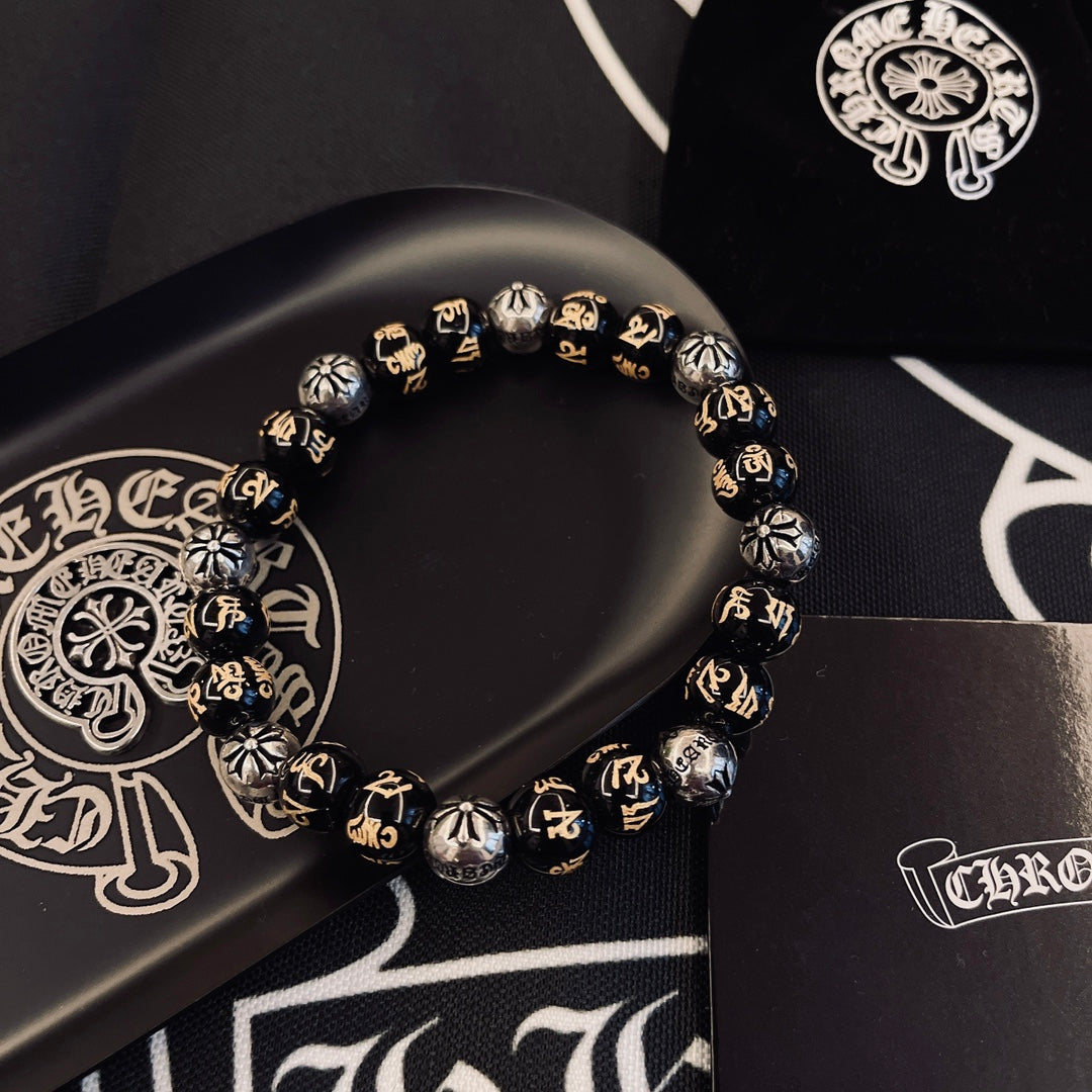Chrome Hearts Dark Metallic Bead Bracelet - album image 3