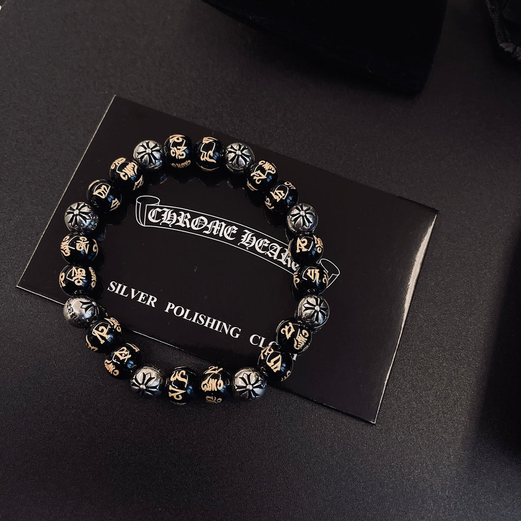 Chrome Hearts Dark Metallic Bead Bracelet - album image 4